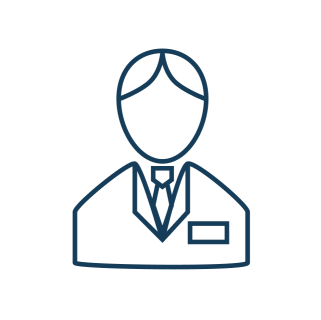 Icon representative of concierge service and client advisory